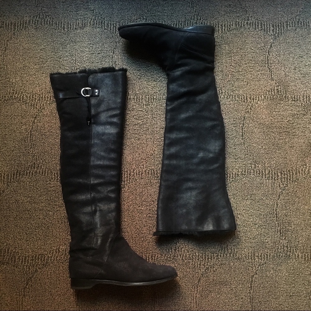 JIMMY CHOO - Fur Lined Knee high Winter Boots, 42 - Picture 2 of 9